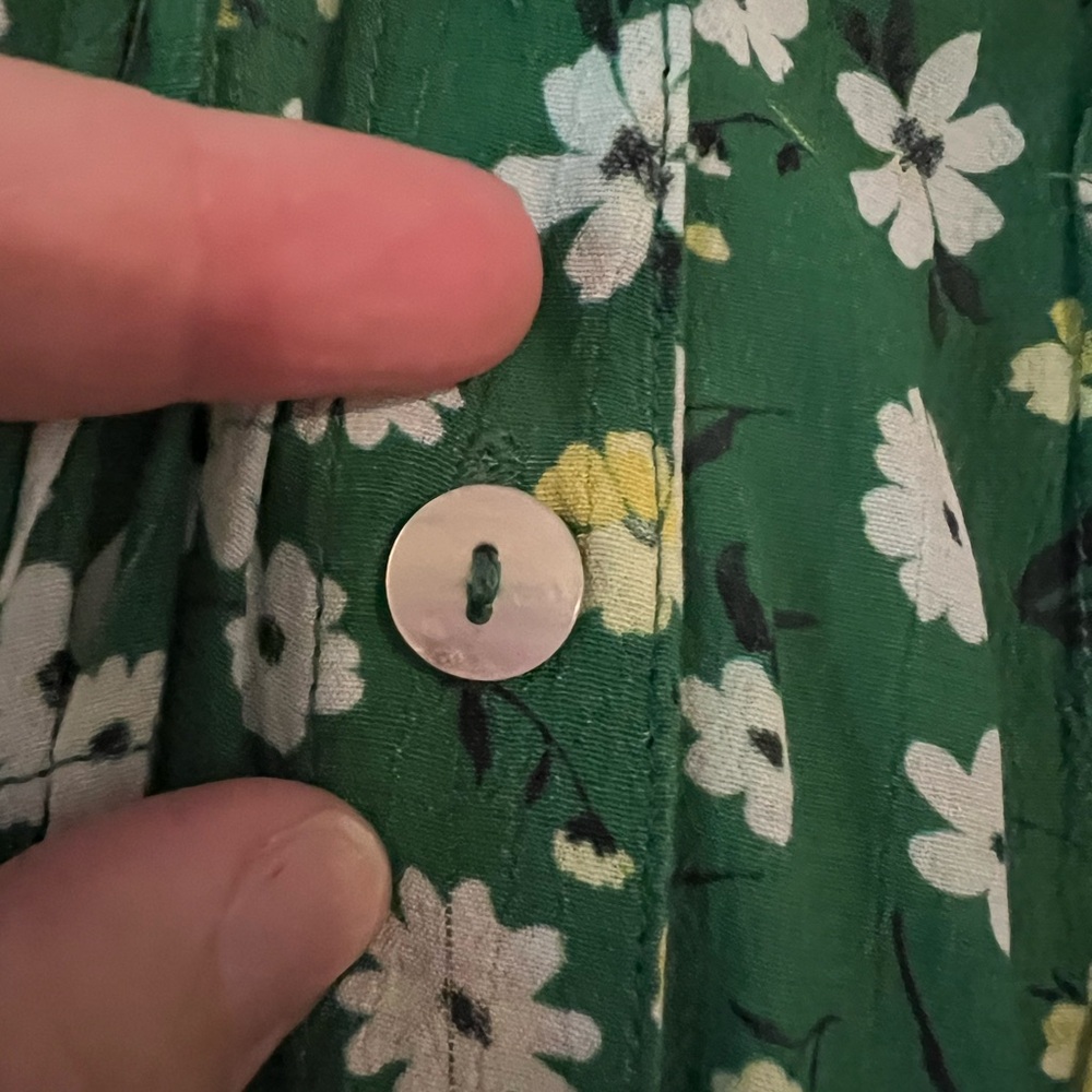 NWT Free People Green Floral Dress - Picture 7 of 9